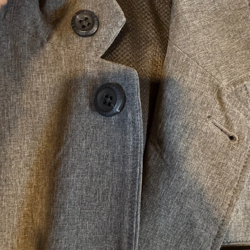 Eddie Bauer Mens 42 Gray Ultimate Voyager Travel Blazer Jacket  Water Repellent